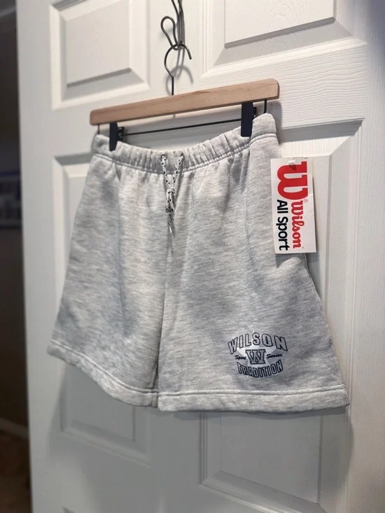 Wilson All Sport Shorts NWT Gray Small Men’s Athletic Sweat Shorts - Picture 3 of 7